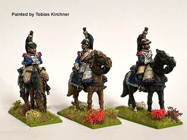 Napoleonic French Cuirassiers on Standing Horses in Reserve, at Ease (1) - Available to Order
