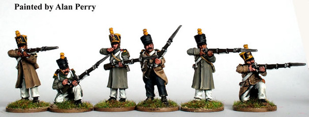 Napoleonic French Voltigeurs Skirmishing, Greatcoats, No Short Sword - Available to Order