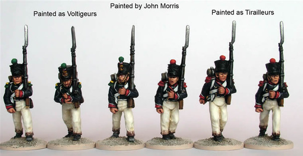 Napoleonic French Young Guard, Voltigeurs / Tirailleurs, March Attack - Available to Order