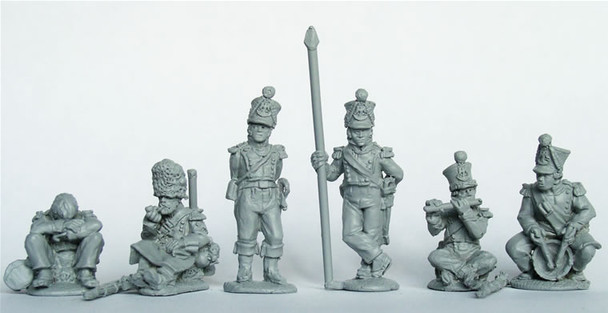 Napoleonic French Young Guard, Voltigeurs / Tirailleurs Command Standing / Sitting at Ease - Available to Order