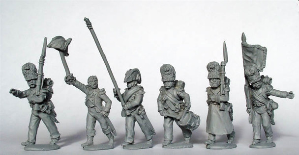 Napoleonic French Chasseurs a Pied of the Imperial Guard Command Advancing - Available to Order