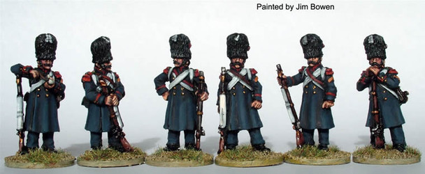 Napoleonic French Chasseurs a Pied of the Imperial Guard in Greatcoats, Standing Casually - Available to Order