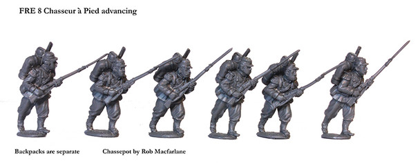 Franco-Prussian War French Chasseurs a Pied Advancing - Available to Order