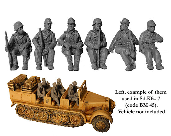 WWII German Seated Half Section & Driver - Available to Order