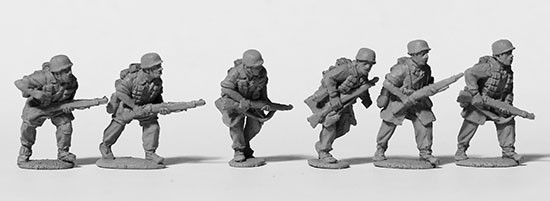 WWII German Fallschirmjager Advancing w/ Rifles - Available to Order