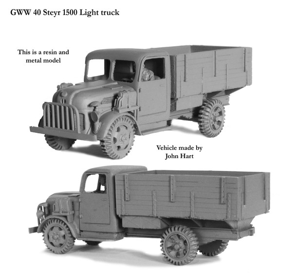WWII German Steyr 1500 Light Truck - Available to Order