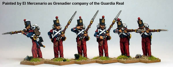 Carlist War Isabelino Infantry Firing Line Flank Companies, Coatee & Cylindrical Shako - Available to Order