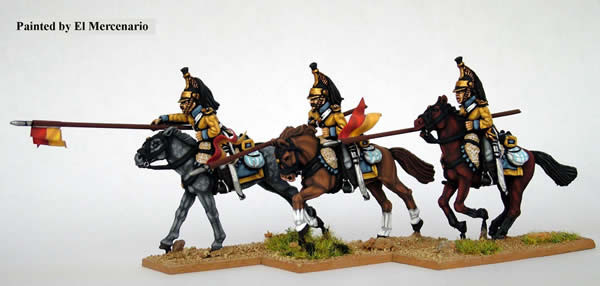 Carlist War Isabelino Line Cavalry, Charging w/ Lance - Available to Order