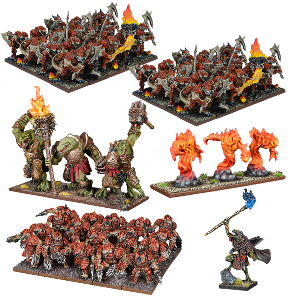 Kings of War Salamander Mega Army