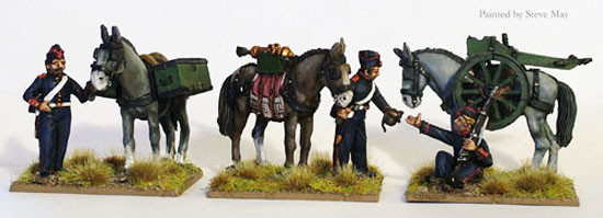 Carlist War Isabelino FFL Mountain Gun Mule Train - Available to Order