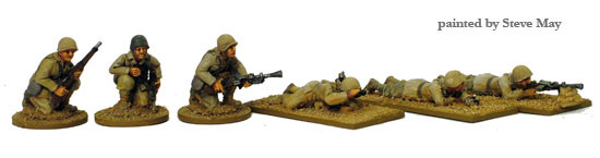 WWII Italian Italian, Breda Light Machine Gunners, Steel Helmets - Available to Order