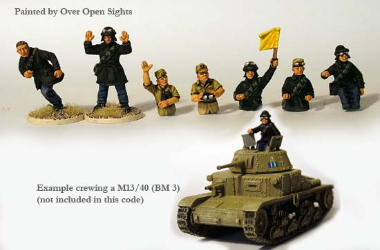 WWII Italian Tank Crew - Available to Order
