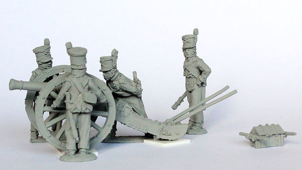 Napoleonic Kingdom of Holland Foot Artillery Aiming French 8pdr - Available to Order