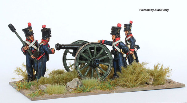Napoleonic Kingdom of Holland Foot Artillery Loading Austrian 6pdr - Available to Order