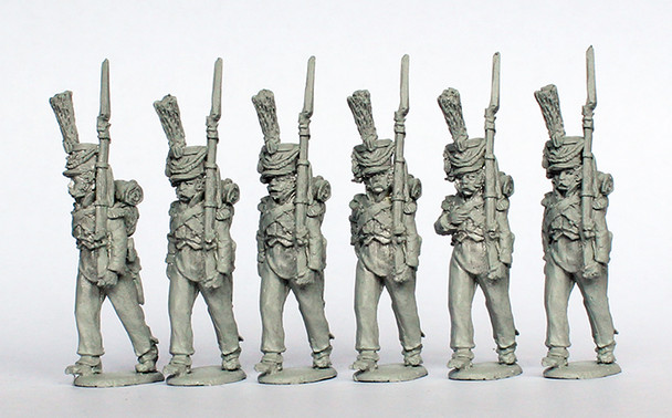 Napoleonic Kingdom of Holland Voltigeurs Marching (Overalls & Tall Central Plume) - Available to Order