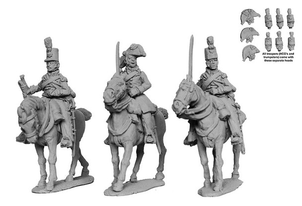 Napoleonic British Heavy Dragoons Command Standing, Peninsular War - Available to Order