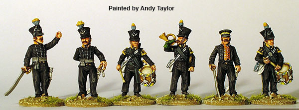 Napoleonic Brunswick Light Infantry Command, Standing - Available to Order