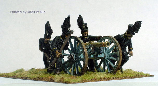 Napoleonic Brunswick Horse Artillery Running Up 6pdr - Available to Order