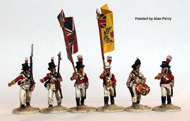 Napoleonic British Command Marching in "Round Hats" & Overalls 1801-08 - Available to Order