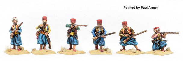 Napoleonic Ottoman Army 1790-1815 Janissaries in Campaign Dress Skirmishing, in Cahouk Hats - Available to Order