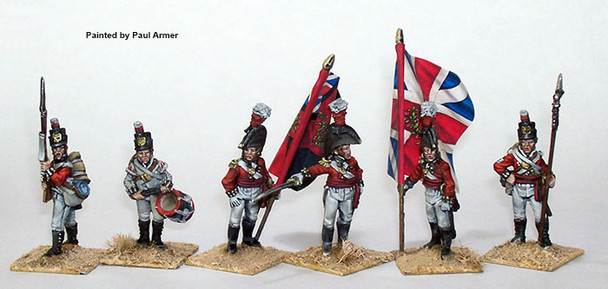 Napoleonic British Infantry Command Standing 1801-07 (Worldwide) - Available to Order