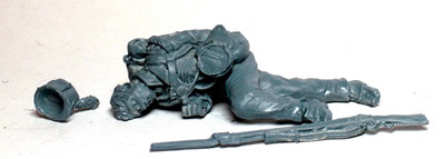 40mm Peninsular British Light Infantryman Lying Dead on His Side - Available to Order