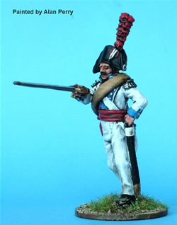 40mm Peninsular Spanish Line Infantry Officer Advancing Gesturing w/ Sword, 1805 Uniform - Available to Order