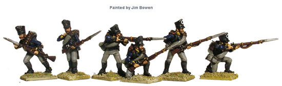 Napoleonic Prussian Fusiliers Skirmishing - Available to Order
