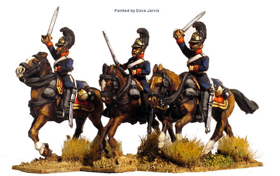 Napoleonic Prussian Cuirassiers in Litewka Attacking - Available to Order