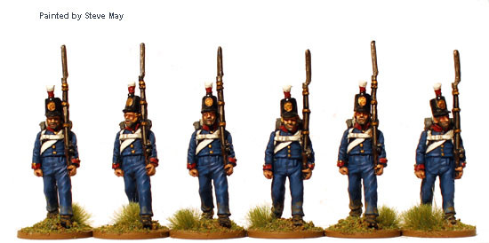 Napoleonic Prussian Reservists Marching 2 - Available to Order