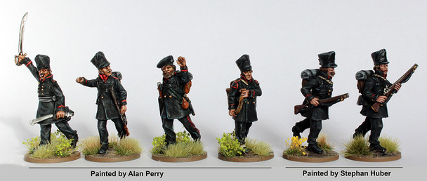 Napoleonic Prussian Lutzow's Legion Jaeger Command Advancing - Available to Order