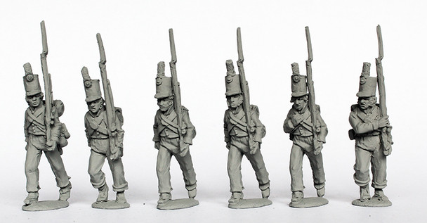 Napoleonic Portuguese Infantry in British 'slop" Clothing Marching 1809-10 - Available to Order