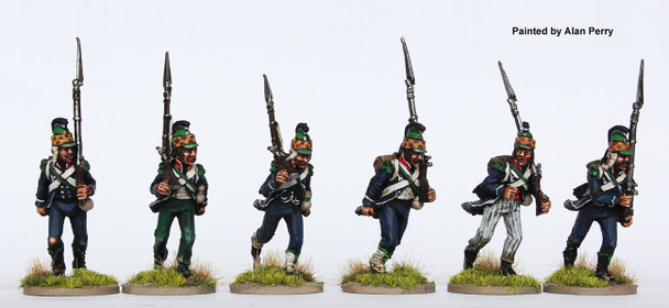 Revolutionary French Chasseurs, Light Infantry, Running, Classical Helmets, Long Tailed Habits - Available to Order