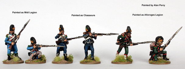 Revolutionary French Chasseurs, Light Infantry, 1791 Helmets, Long Tailed Habits, Skirmishing - Available to Order
