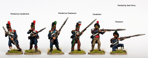 Revolutionary French Carabiners, Light Infantry, Long Tailed Habits, 1791 Helmets, Skirmishing - Available to Order