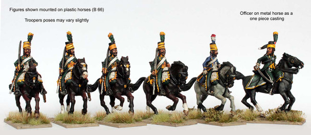 Revolutionary French Chasseur a Cheval Command in Mirlitons & Long Tailed Coats - Available to Order