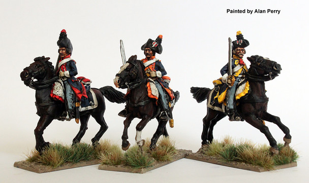 Revolutionary French Heavy Cavalry, Swords Drawn, Galloping in Overalls - Available to Order