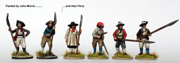 Vendens & Chouans Chouans Standing Ready w/ Glaives & Hand Weapons - Available to Order