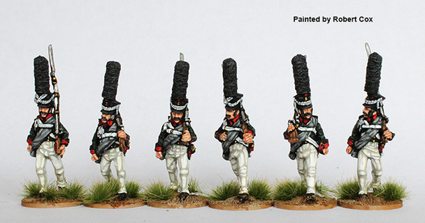 Napoleonic Russian Grenadiers Marching Casually, Summer Dress, 1809 Kiwer w/ Large Busch - Available to Order