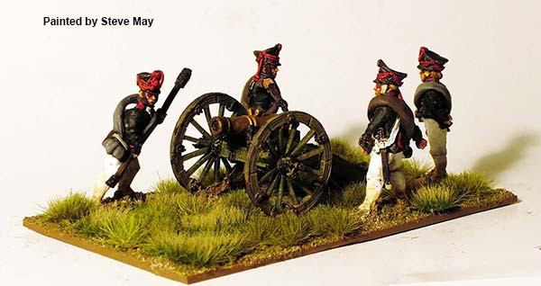 Napoleonic Russian Foot Artillery Firing 10pdr Unicorn (1812 Kiwers) - Available to Order