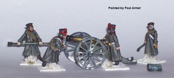 Napoleonic Russian Foot Artillery in Winter Dress Loading 12pdr - Available to Order