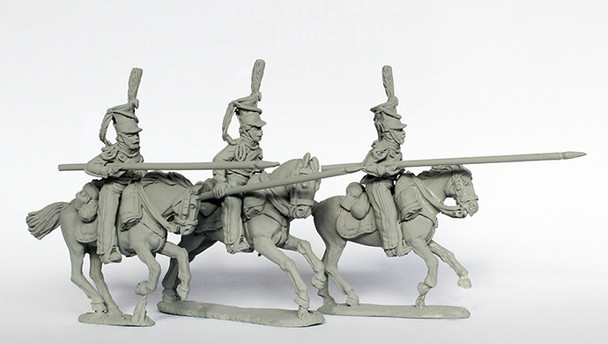 Napoleonic Russian Uhlans Charging, Couched Lances 1812-14 - Available to Order