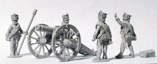 Napoleonic Russian Foot Artillery Firing 12pdr (1809 Kiwer) - Available to Order