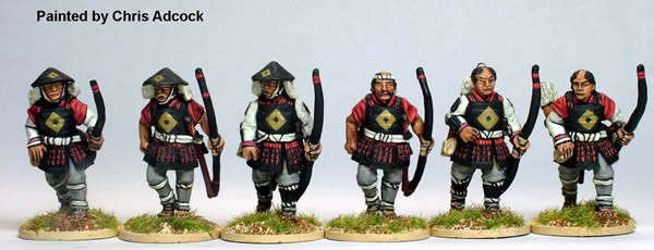 Samurai (1550-1615) Ashigaru Archers, Advancing - Available to Order
