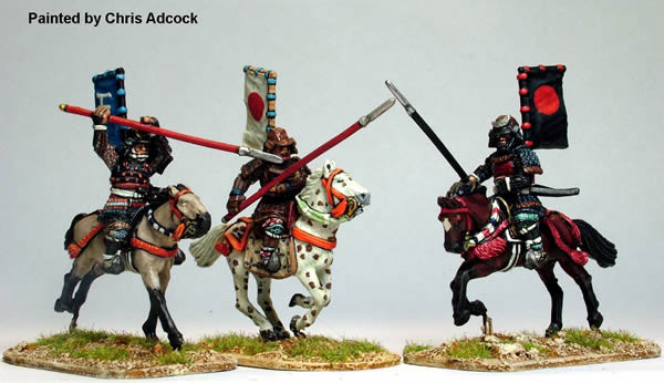 Samurai (1550-1615) Mounted Samurai w/ Yari, Charging 3 - Available to Order