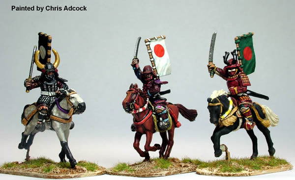 Samurai (1550-1615) Mounted Samurai w/ Swords Charging 2 - Available to Order