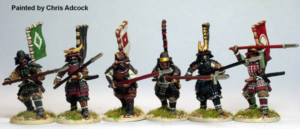 Samurai (1550-1615) Samurai w/ Levelled Yari, Defending - Available to Order