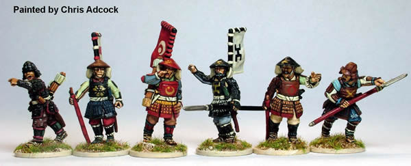 Samurai (1550-1615) Ashigaru Command, Advancing - Available to Order