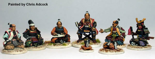 Samurai (1550-1615) Victorious Daimyo & Generals Viewing Enemy Heads - Available to Order