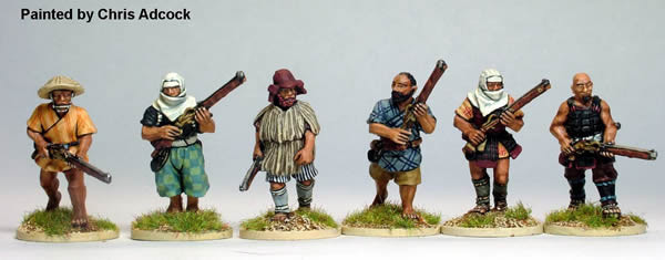 Samurai (1550-1615) Ikko-Ikki Advancing w/ Arquebus - Available to Order